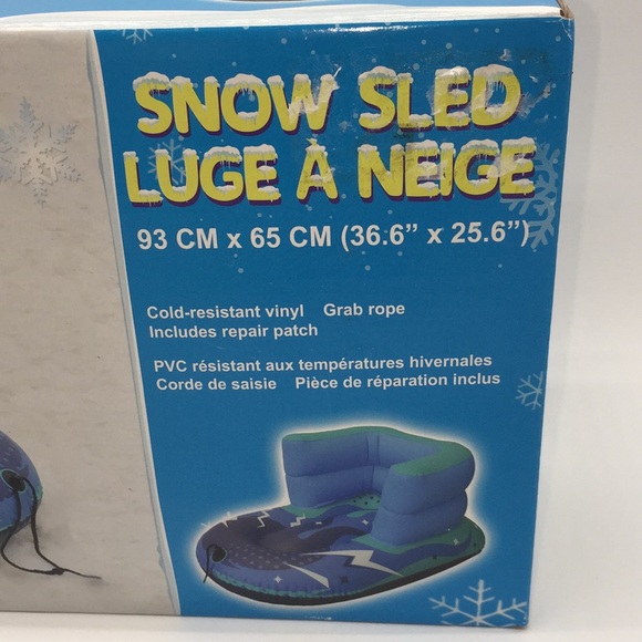 Inflatable Infant Child Baby Sleigh Winter Snow Sled Toboggan - Picture 3 of 8